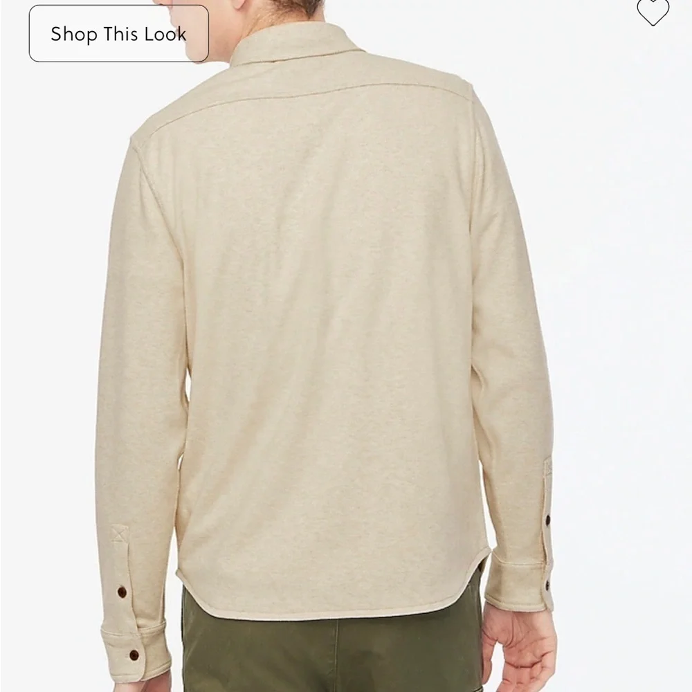 J crew Double-knit work shirt nwot
